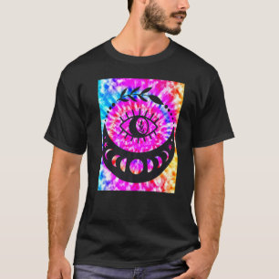 Yoga Namaste Moon Tie Die Buddha Eye T-Shirt