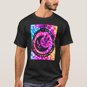 Yoga Namaste Moon Tie Die Buddha Snake T-Shirt