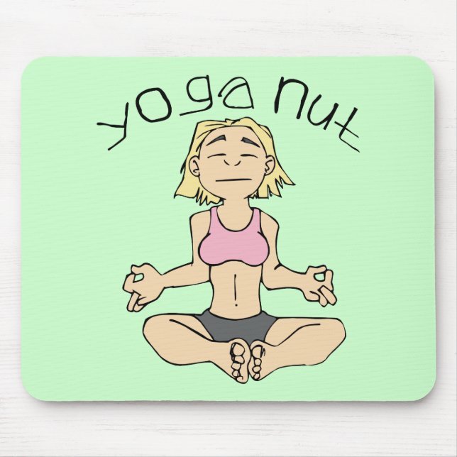 Yoga Nut Yogi Gear Mouse Mat (Front)