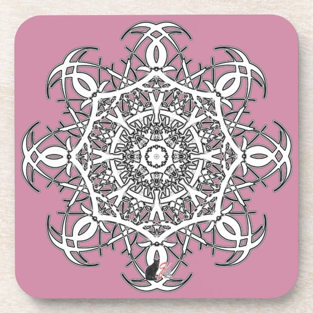 Yoga Octa Glyph Dawn Coaster (Front)