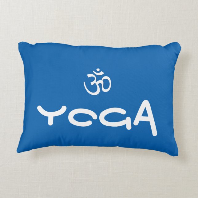 Yoga Om Accent Pillow (Back)