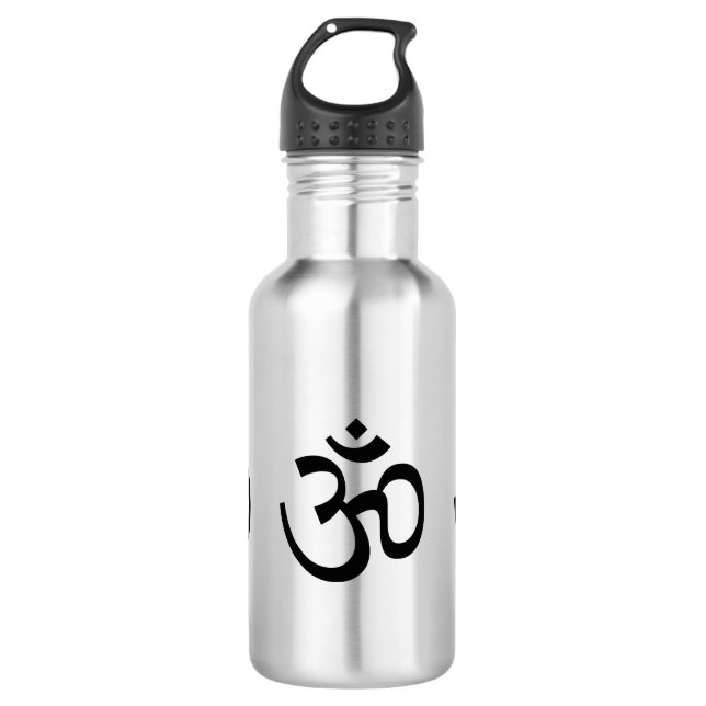 Yoga, Om Aum Icon, Hinduism Symbol,  532 Ml Water Bottle (Front)
