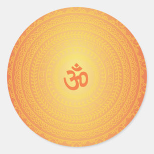 Yoga Om Buddhist Mandela sticker