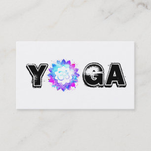 *~* Yoga OM  Mandala Teacher  Instructor Lotus Business Card