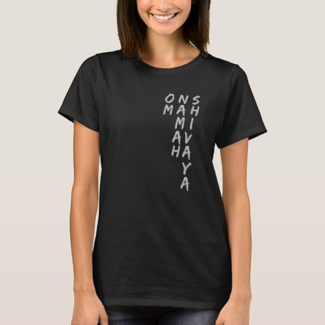 Yoga Om Namah Shivaya  Mantra Spiritual Yogi T-Shirt (Front)