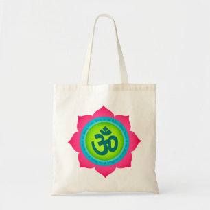 Yoga Om Namaste Lotus Organic Tote Bag