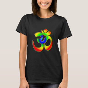 Yoga Om Ohm Spiritual Rainbow Meditation Symbol T-Shirt
