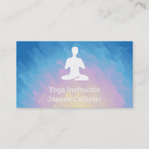 Yoga or Pilates Instructor Business Card