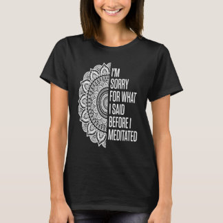 Yoga Ornament Flower Mandala Meditation T-Shirt