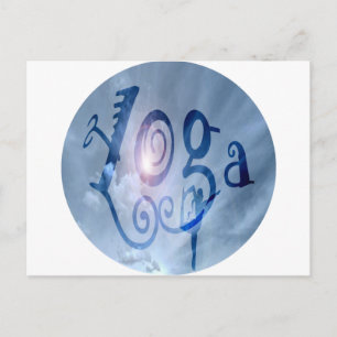 Yoga Outdoor Clouds Postcard