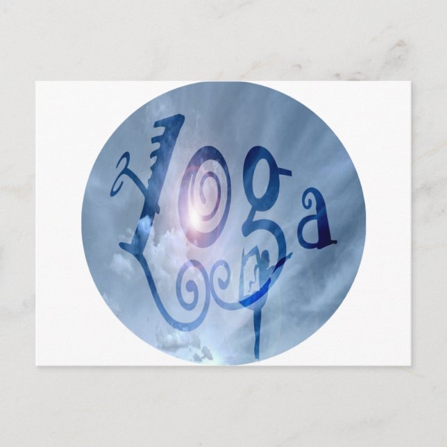 Yoga Outdoor Clouds Postcard (Front)
