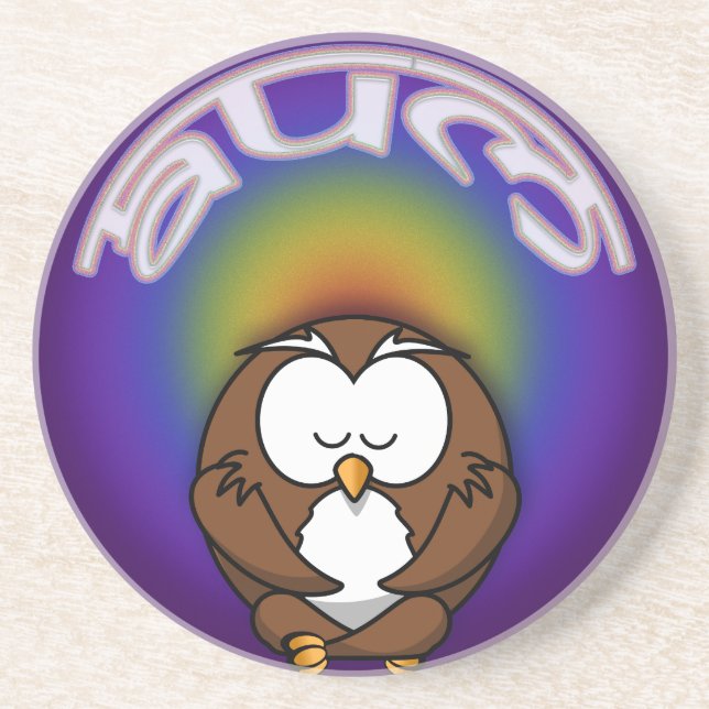yoga owl coaster (Front)