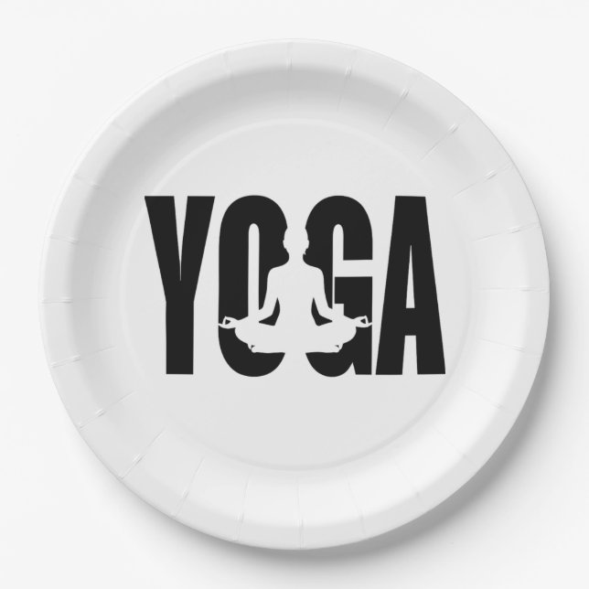 Yoga. Paper Plate (Front)