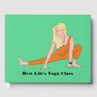 Yoga, Party Guest Book Yoga girl Healthy Lifestyle