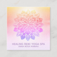 *~* Yoga Pastel Rainbow Spiritual Reiki Mandala