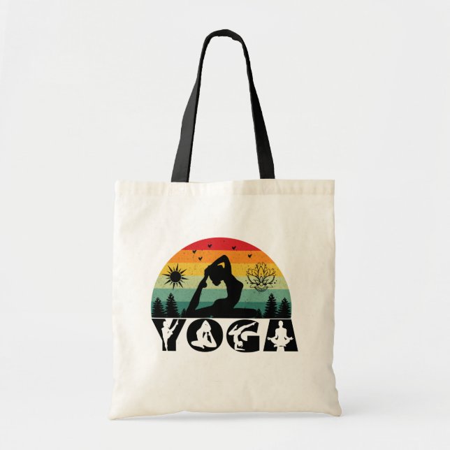 Yoga - Peace, Love & Light  Tote Bag (Front)