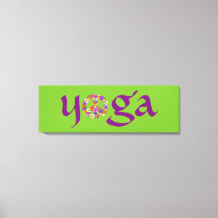 Yoga Peace Sign Floral