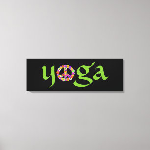 Yoga Peace Sign Floral