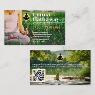 Yoga Personal Trainer Professional Teacher Business Card
