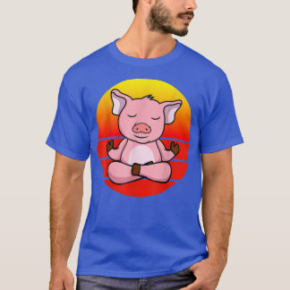 Yoga Pigs, Meditation Yoga For Children And Parent T-Shirt
