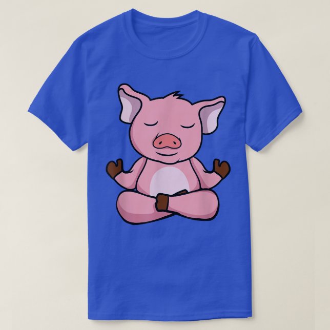 Yoga pigs, meditation yoga for children and parent T-Shirt (Design Front)