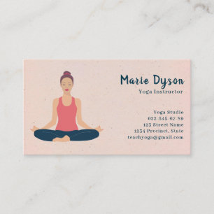 Yoga & Pilates Instructor/Health & Fitness Business Card