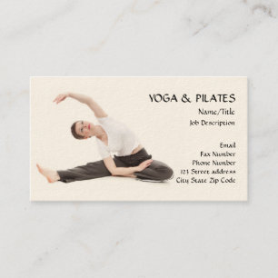 Yoga & Pilates Instructor/Health & Fitness Business Card