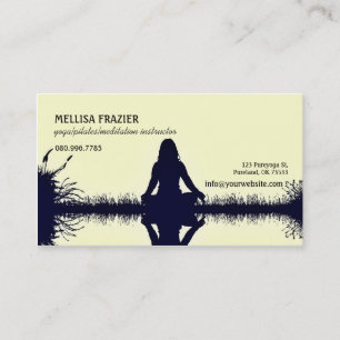 Yoga Pilates Meditation Business/Instructor Business Card