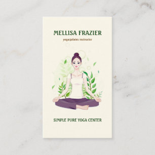 Yoga Pilates Meditation Business/Instructor Business Card
