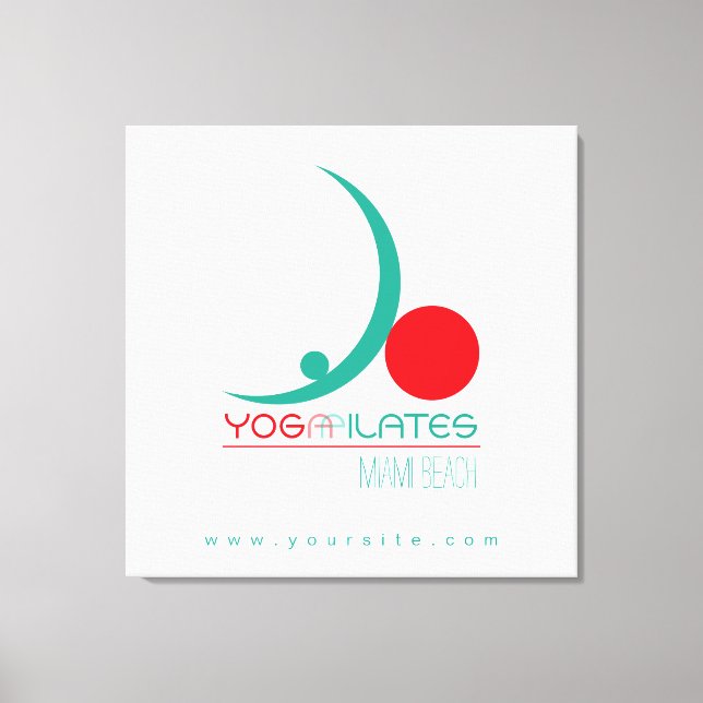 Yoga Pilates - Wrapped Canvas (Front)