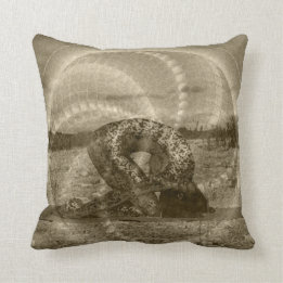 Yoga Pillow w/ Sacred Rabbit Yoga Art by deprise