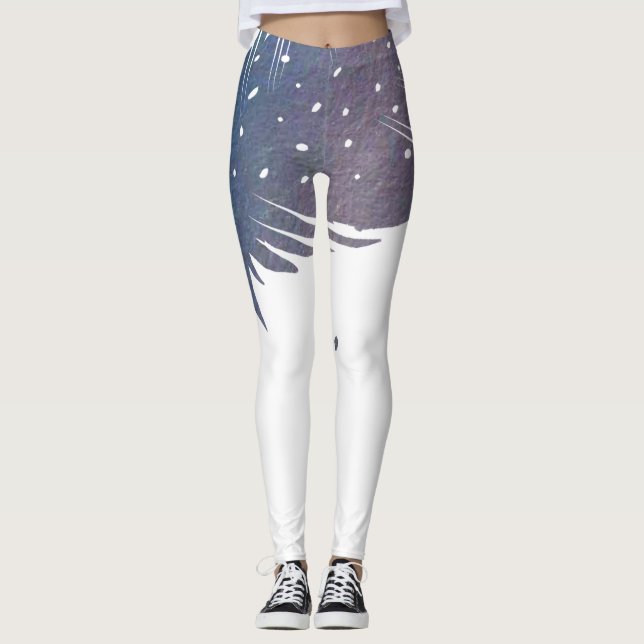 *~* Yoga Pilotes Wrapped With A Feather Leggings (Front)