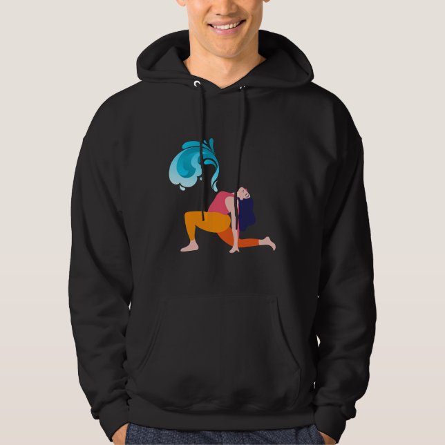 Yoga Pose Design Hoodie (Front)