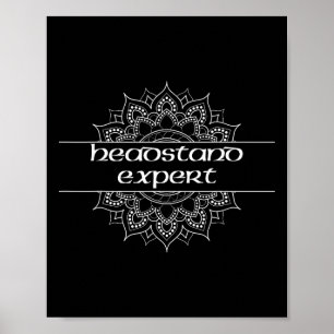 Yoga Pose Expert Headstand Expert Poster
