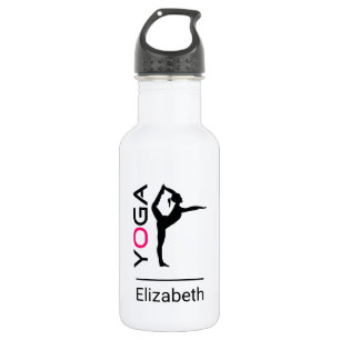 Yoga Pose Female Silhouette Personalised 532 Ml Water Bottle
