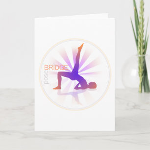 Yoga Pose Greeting Card (bridge pose)