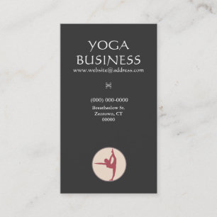 Yoga Pose Groupon Business Card