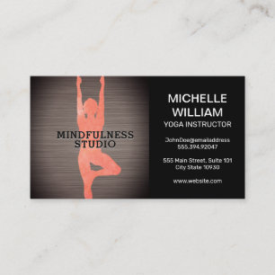 Yoga Pose Instructor Business Card