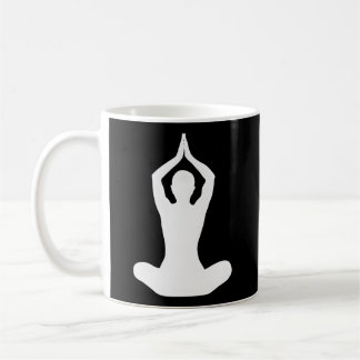 Yoga Pose Lotus Namaste Padmasana Pose Relaxation Coffee Mug