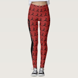 Yoga Pose Silhouette Leggings