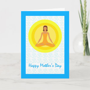 Yoga Pose, Take Time to Breathe, Mother's Day Card