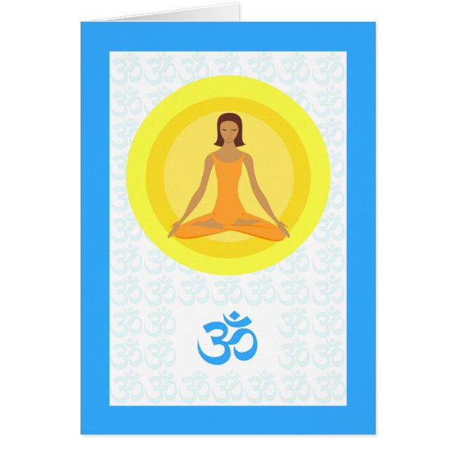 Yoga Pose Take Time to Breathe Om Symbol (Front)