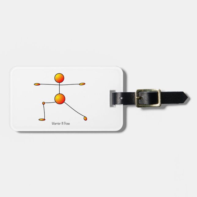 Yoga Pose - Warrior II Pose Luggage Tag (Front Horizontal)