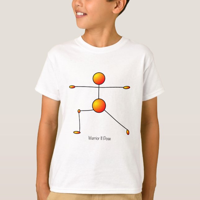 Yoga Pose - Warrior II Pose T-Shirt (Front)