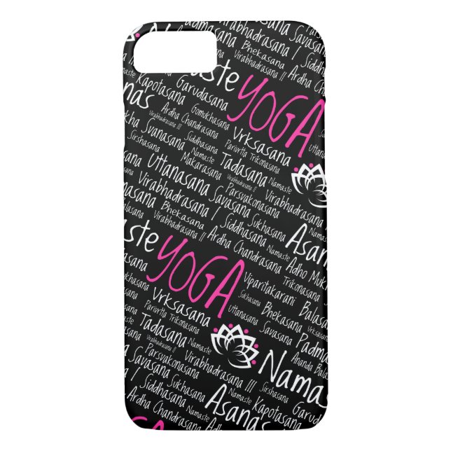 Yoga Poses Asanas Sanskrit Names Namaste Case-Mate iPhone Case (Back)