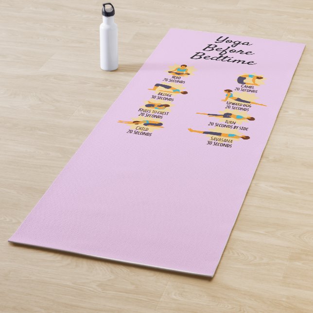 Yoga Poses Before Bed Routine Poses With Times Yoga Mat (In Situ)