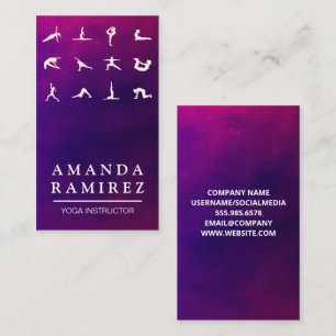 Yoga Poses Business Card