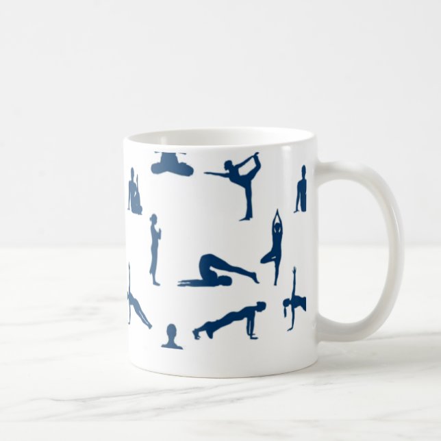 Yoga Poses Coffee Mug (Right)