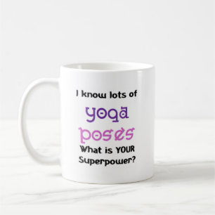 yoga poses coffee mug