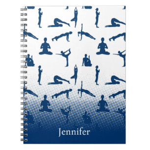 Yoga Poses Custom Name Notebook